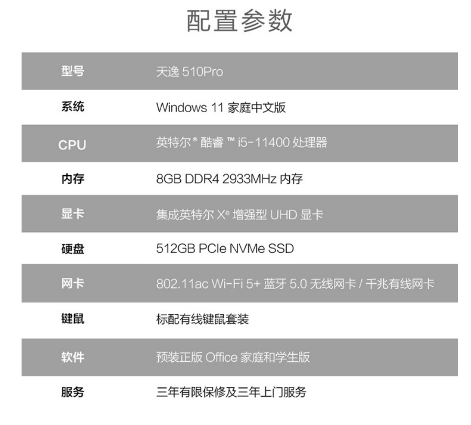 天逸510pro 8G512G参数.jpg